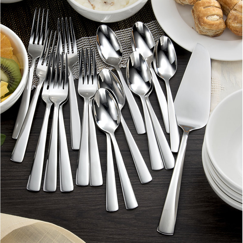 Oneida Chef’s Table 17 Piece Stainless Steel Dessert Flatware Set